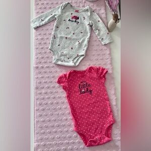 Carter's Pink Polka Dot Baby Onesie